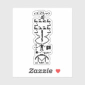 Areciboバイナリメッセージ1974 シール (シート)