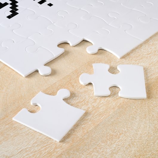 Areciboバイナリメッセージ1974 ジグソーパズル (側面)