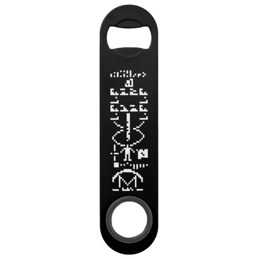 Areciboバイナリメッセージ1974 スピード栓抜き (裏面)