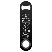 Areciboバイナリメッセージ1974 スピード栓抜き (正面)