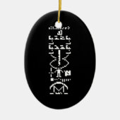 Areciboバイナリメッセージ1974 セラミックオーナメント (正面)