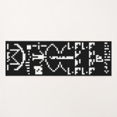 Areciboバイナリメッセージ1974 ヨガマット (正面(横))