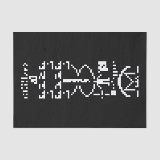 Areciboバイナリメッセージ1974 薄葉紙 (正面)