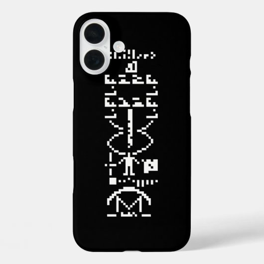 Areciboバイナリメッセージ1974 Case-Mate iPhoneケース (裏面)