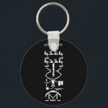 Arecibo Binary Message 1974 キーホルダー<br><div class="desc">The Arecibo binary code message sent into space in 1974.

Globe Trotters specialises in idiosyncratic imagery from around the globe. Here you will find unique Greeting Cards,  Postcards,  Posters,  Mousepads and more.</div>