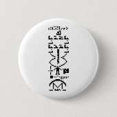 Arecibo Binary Message 1974 缶バッジ (正面)
