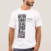 Arecibo message: space: science tシャツ (正面)