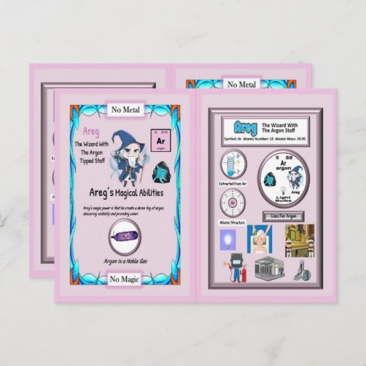 Areg – ウィザードアルゴンスタッフ ポストカード (正面/裏面)