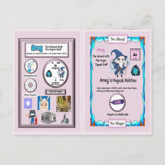Areg – ウィザードアルゴンスタッフ ポストカード (正面)