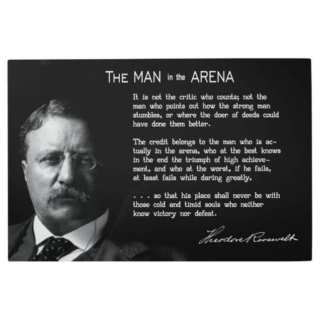 ARENAスピーチのルーズベルトの男 メタルプリント (正面)