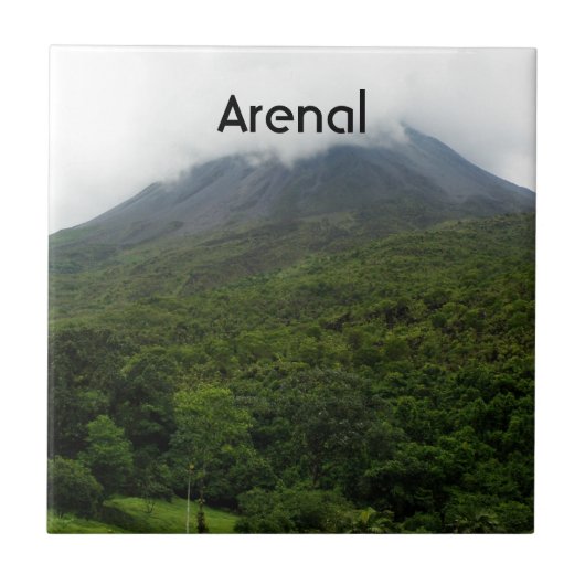 Arenalの火山 タイル (正面)