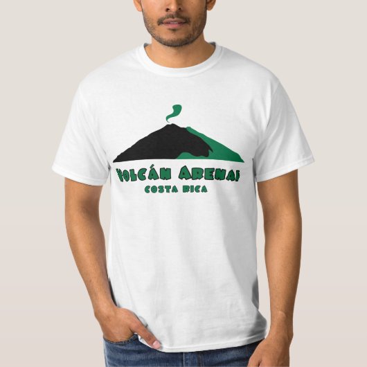 Arenalの火山 Tシャツ (正面)