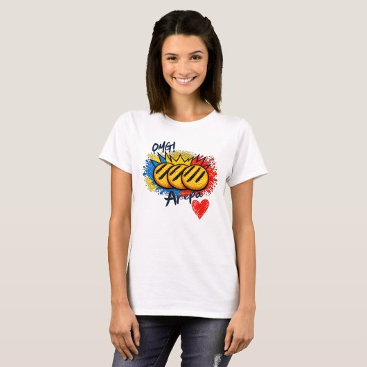 Arepa Lovers OMG VE Tシャツ (正面フル)