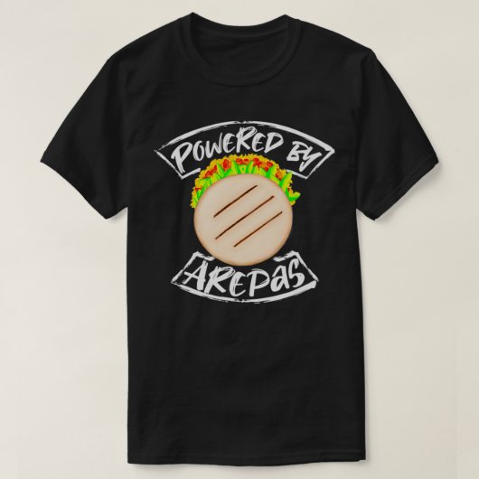 Arepasによって動作 Tシャツ (デザイン正面)