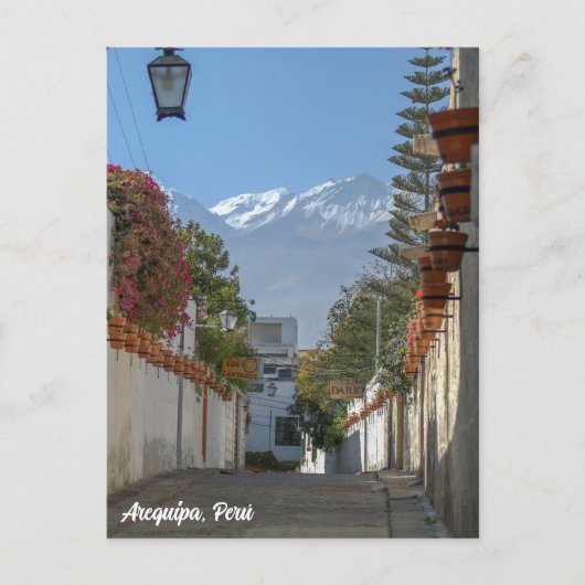Arequipa, Perú, Chanchani Street View ポストカード (正面)