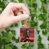 ARES - CYBORGポートレートin SUNSET / Science Fiction キーホルダー (手)