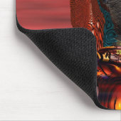 ARES - CYBORGポートレートIN SUNSET Science Fiction マウスパッド (コーナー)