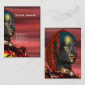 ARES CYBORG,レッドサンセット,SFロボット 名刺 (正面/裏面)