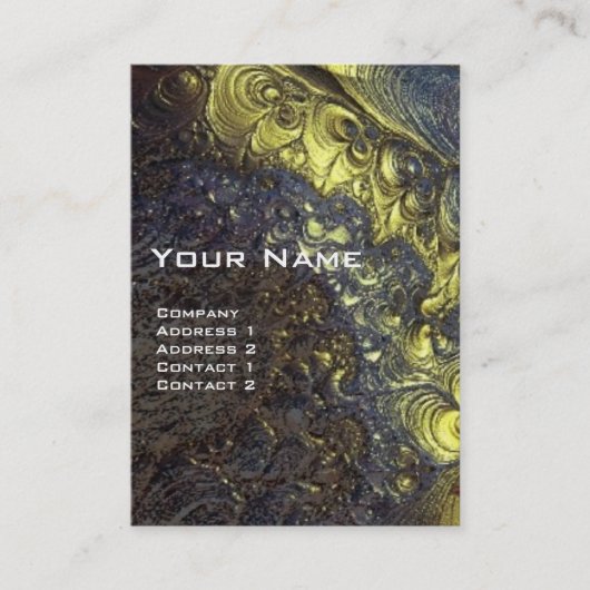 ARES CYBORG,赤黄色Sci-Fi,テクノ,ロボット 名刺 (正面)