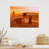 ARES CYBORG,DESERT HYPERION,SCIENCE FICTIONサイエンスフィ ポスター (キッチン)