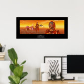 ARES CYBORG,DESERT HYPERION,SCIENCE FICTIONサイエンスフィ ポスター (ホームオフィス)