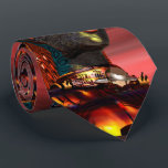 ARES CYBORG, RED SUNSET Science Fiction, Sci-Fi ネクタイ<br><div class="desc">3D Movie Hyperion Worldからのキャラクター。ARES :Cyborg from Hyperion,  anアニメーションフレーム.Baldesign3d (c)</div>