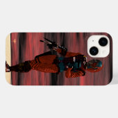 ARES CYBORG, RED SUNSET Science Fiction, Sci-Fi Case-Mate iPhoneケース (裏面 (横))