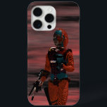 ARES CYBORG, RED SUNSET Science Fiction, Sci-Fi iPhone 15 Pro Maxケース<br><div class="desc">3D Movie Hyperion Worldからのキャラクター。ARES :Cyborg from Hyperion,  anアニメーションフレーム.Baldesign3d (c)</div>
