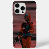 ARES CYBORG, RED SUNSET Science Fiction, Sci-Fi Case-Mate iPhoneケース (裏面)