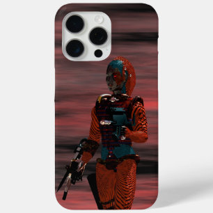 ARES CYBORG, RED SUNSET Science Fiction, Sci-Fi iPhone 15 Pro Maxケース
