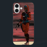 ARES CYBORG, RED SUNSET Science Fiction, Sci-Fi iPhone 16 Plusケース<br><div class="desc">3D Movie Hyperion Worldからのキャラクター。ARES :Cyborg from Hyperion,  anアニメーションフレーム.Baldesign3d (c)</div>