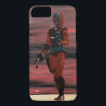 ARES CYBORG, RED SUNSET Science Fiction, Sci-Fi iPhone 8/7ケース<br><div class="desc">3D Movie Hyperion Worldからのキャラクター。ARES :Cyborg from Hyperion,  anアニメーションフレーム.Baldesign3d (c)</div>