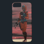 ARES CYBORG, RED SUNSET Science Fiction, Sci-Fi iPhone 8/7ケース<br><div class="desc">3D Movie Hyperion Worldからのキャラクター。ARES :Cyborg from Hyperion,  anアニメーションフレーム.Baldesign3d (c)</div>
