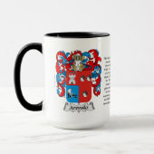Arevalo家族の紋章付き外衣 マグカップ (左)