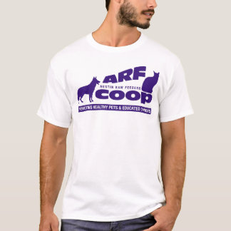 ARFのおり: 白の紫色 Tシャツ