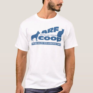 ARFのおり: 白の青 Tシャツ