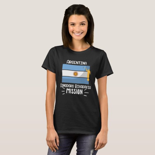 Argentina Comodoro Rivadavia Mormon LDS Mission Mi Tシャツ (正面フル)