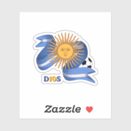 Argentina D10S Soccer Legend Artistic Coffee Mug シール