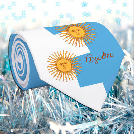 Argentina Flag & Argentina Sol business /sports ネクタイ