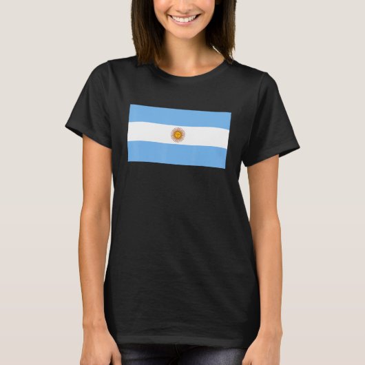 Argentina Flag Argentine Pride Funny Speech of Arg Tシャツ (正面)