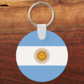 Argentina flag Bandera De Argentina キーホルダー (正面)