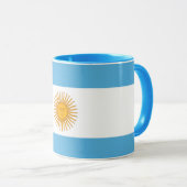 Argentina Flag Coffee Mug – Argentinian Decor  マグカップ (正面右)