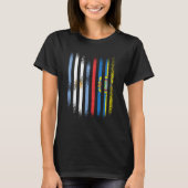 Argentina Flag Ecuador Grown Country Flags Stripes Tシャツ (正面)