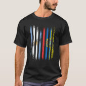 Argentina Flag Ecuador Grown Country Flags Stripes Tシャツ (正面)