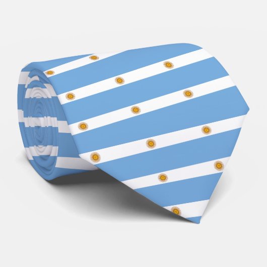 Argentina flag Neck Tie ネクタイ (ロール)