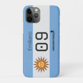 Argentina Flag Personalized Athlete Gear Case-Mate iPhoneケース (裏)