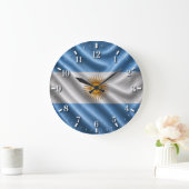Argentina Flag Watch 2026 ラージ壁時計 (ホーム)
