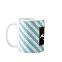 Argentina Football Fan Flag Colors Stripe Pattern 