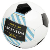 Argentina Football Fan Flag Colors Stripe Pattern  サッカーボール (3/4)