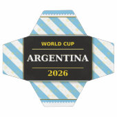 Argentina Football Fan Flag Colors Stripe Pattern  サッカーボール (フラット)